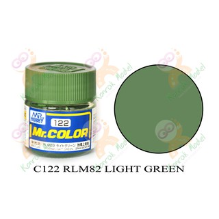 สีสูตรทินเนอร์ Mr.hobby Mr.color C122 RLM82 Light Green Semi-Gloss 10ml