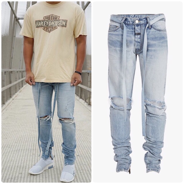 fear of god zipper jeans