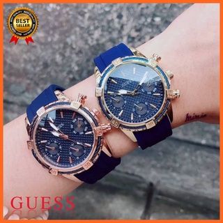 (ขายดี)นาฬิกาเกรส Guess สายน้ำเงินรุ่นปูไปรยา งานปั้ม บริการเก็บเงินปลายทาง