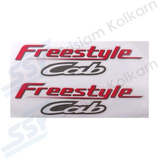 OEM สติกเกอร์แคป FIGTHER/02 รง. "FREESTYLE CAB"