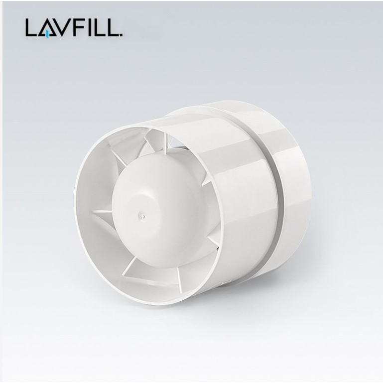 LAVFILL พัดลมท่อพัดลมดูดอากาศพัดลมดูดอากาศรอบห้องน้ำขนาดเล็กพัดลมระบายอากาศขนาดเล็กเงียบ 4 นิ้ว 5 นิ