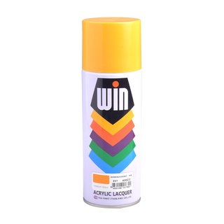 🔥แนะนำ!! สีสเปรย์อเนกประสงค์ WIN รุ่น #241 ขนาด 400 ซีซี สีเหลือง 🚚พิเศษ!!✅