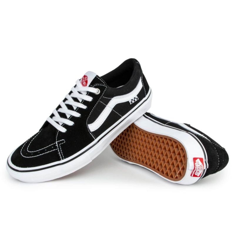 Vans Skate Sk8Low Pro Shoes Black/White ลิขสิทธิ์แท้ พร้อมส่ง Shopee