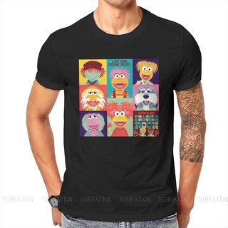 เสื้อยืดคอกลม ผ้าฝ้าย ขนาดใหญ่ พิมพ์ลาย Fraggle Rock Comedy TV Show Friends สไตล์ฮาราจูกุ แฟชั่นฤดูร้อน สําหรับผู้ชาย