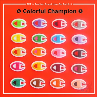 ☸ Colorful Champion - Fashion Branad Iron-on Patch ☸ 1Pc DIY Sew on Iron on Patches（20 Colors）