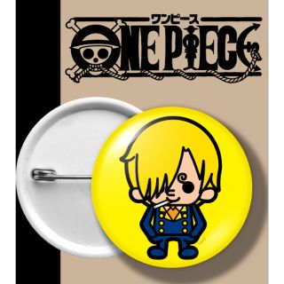 ONEPIECE BADGE เข็มกลัด วันพีช ซันจิ พื้นเหลือง SANJI YELLOW