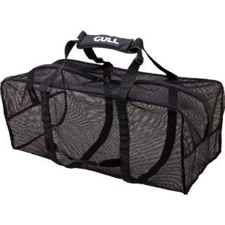GULL - Active Mes Bag (GB-7133B) Black 85 L กระเป๋าใส่อุปกรณดำน้ำ ว่ายน้ำ มีตาข้าย ผ้าแห้งเร็ว สีดำล้วน มีสายสะพายไหล่