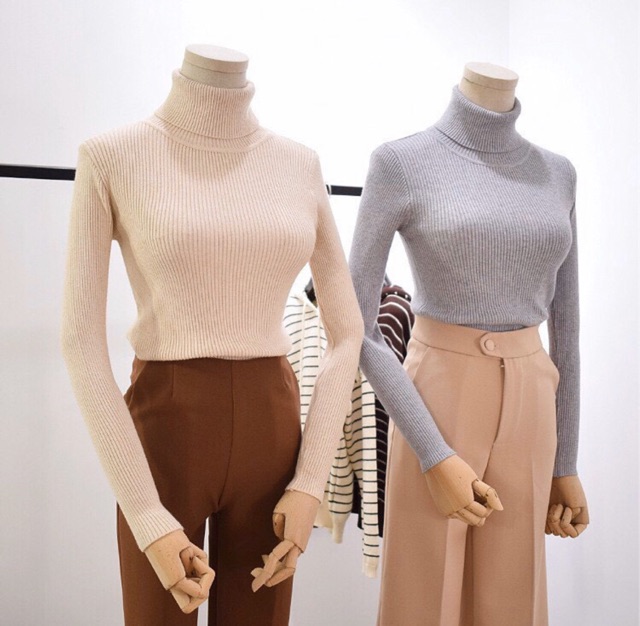 มี15สี ไม่สั้น ไม่บาง งานHi-end เสื้อไหมพรมผ้าร่องคอเต่าแขนยาว มีหลายสี ผ้านุ่มมากๆ คุณภาพเกินราคา