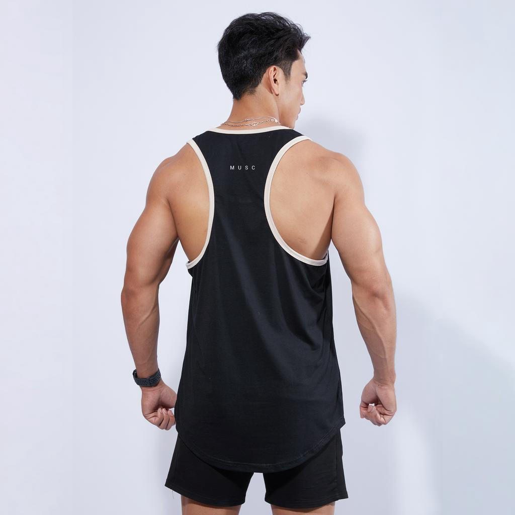 Musculo เสื้อกล้ามสตริงเจอร์ ทรงหลวม รุ่น 10 years logo