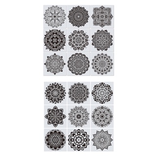 แผ่นแม่แบบฉลุลาย Mandala สําหรับวาดภาพ ตกแต่งคริสต์มาส DIY 9 ชิ้น