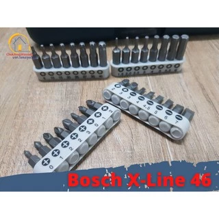 BOSCH X-LINE 46 ชุดไขควงมือ พร้อมดอก หัวประกอบ 46 ชิ้น xline46 X line 46 ไขควง บล๊อก