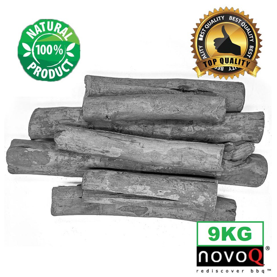 PREMIUM BBQ WOOD LUMP CHARCOAL 9 KG (4.5KG x 2BAGS) ถ่านไม้บาร์บีคิวพรีเมี่ยม 9 ก.ก.เกรด A คุณภาพสูง