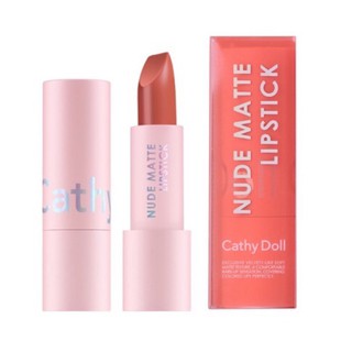 Sale‼️ ลิปสติกเนื้อกำมะหยี่แมทท์ เคที่ดอลล์ Cathy Doll Nude Matte Lipstick 3.5g