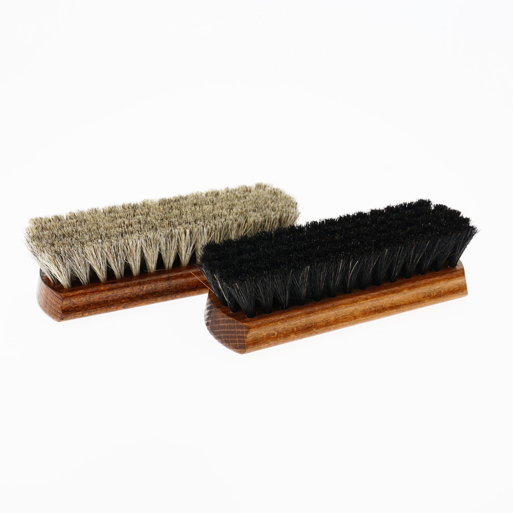 Collonil Polishing Brush (Horse Hair-light/dark) โคโลนิลแปรงขนม้า (สีอ่อน/สีดำ)