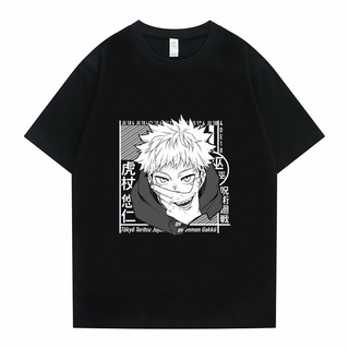 [S-5XL]ใหม่ เสื้อยืดลําลอง แขนสั้น พิมพ์ลาย Itadori Yuji Harajuku Jujutsu Kaisen สไตล์ญี่ปุ่น สําหรับผู้ชาย ผู้หญิง