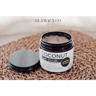 🥥Coconut salt scrub สครับเกลือมะพร้าว เกลือผลึกกลม ขัดสบายไม่บาดผิว มีส่วนผสมของน้ำมันมะพร้าว บำรุงพร้อมสครับในตัว