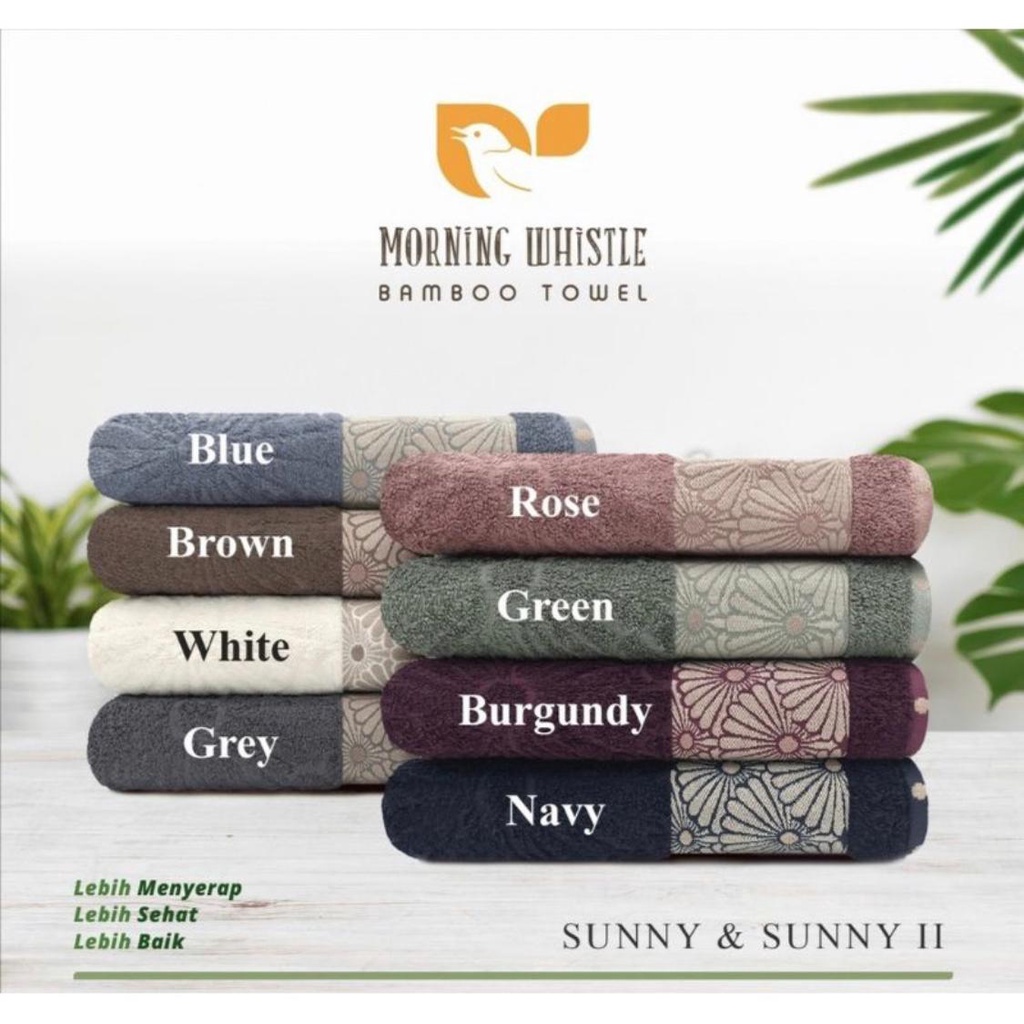 Terry Palmer Bamboo Morning Whistle Bamboo SUNNY Towel / ผ้าเช็ดตัว / ผ้าเช็ดตัวสําหรับผู้ใหญ่ 70 X 