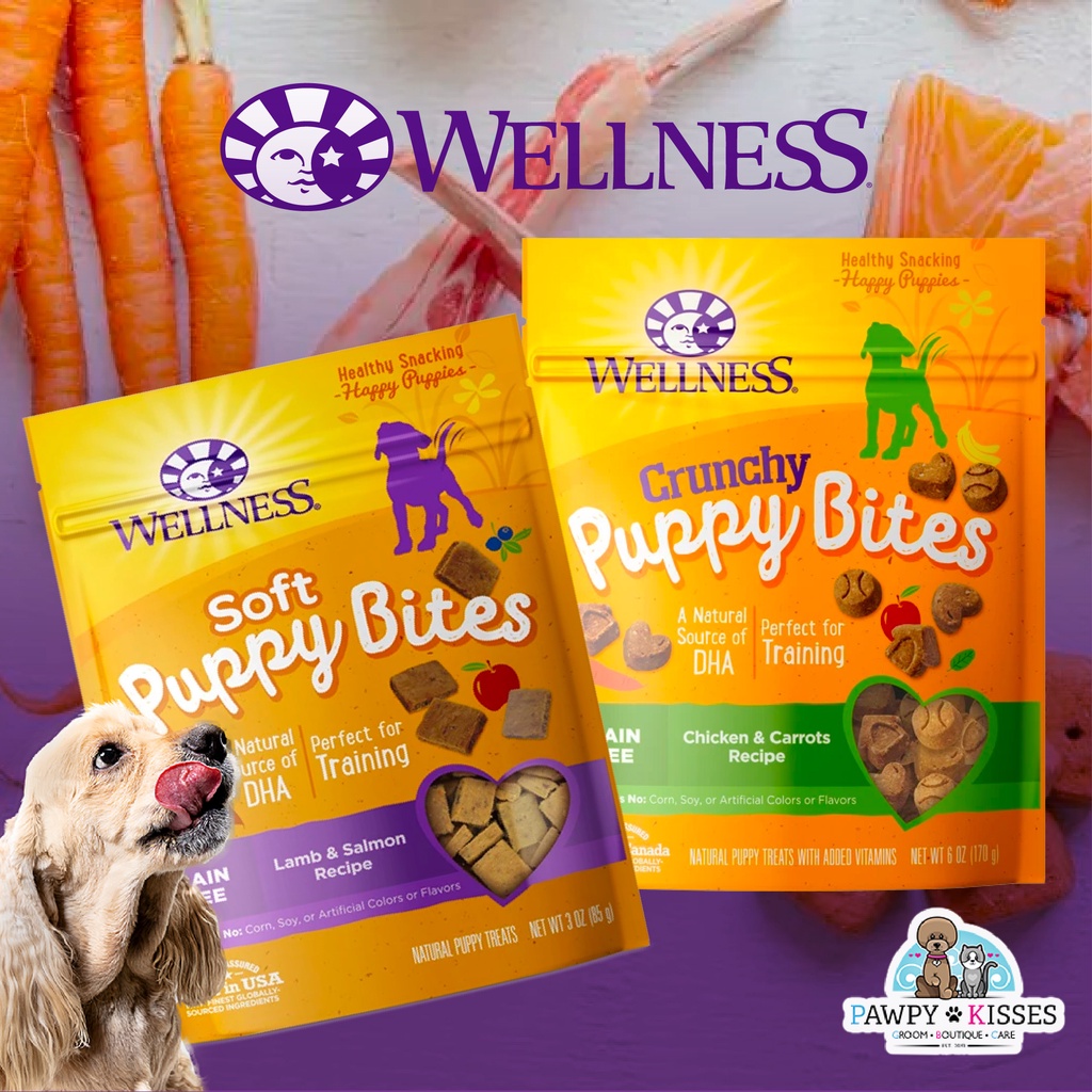 Wellness Puppy Bites ขนมสุนัขปลอดธัญพืช | Pawpy Kisses