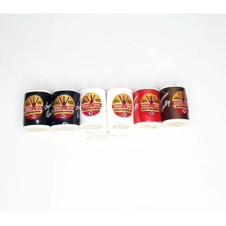 ด้ายเย็บผ้า ด้ายวีนัส ตราวีนัส ด้ายเย็บยาว 550 เมตร (สีขาว, สีดำ, สีน้ำเงินกรม, สีน้ำตาล, สีแดง)