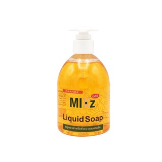 MIXZ สบู่เหลวล้างมือกลิ่นส้ม 300 มล.(เดี่ยว) กลิ่นส้มแพ็คเดี่ยว สีส้ม