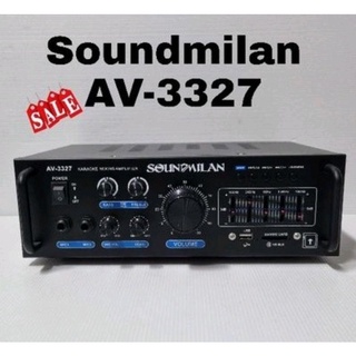 Soundmilan AV-3327  แอมป์ขยายขนาดเล็ก ใช้ไฟ DC 12 V (ไฟรถ)​ ไฟ AC 220V (ไฟบ้าน)​ได้