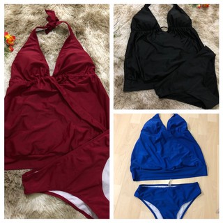 S / M / XL 🧜🏼‍♀️SHEIN ชุดว่ายน้ำ🧜🏻‍♂️ ตำนิป้ายด้านในสีตก ไม่มีผลต่อการใช้งานค่ะ
