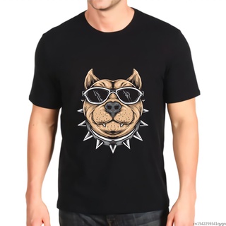 เสื้อยืด คอกลม พิมพ์ลาย Nieuwe Funky Dogcool Bulldog Bulldog Schaduw แฟชั่นสําหรับผู้ชาย