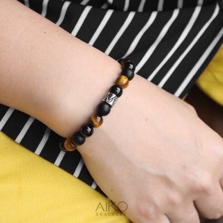 The Three Musketeers กำไลหินแท้ (Black Onyx/Black Onyx)