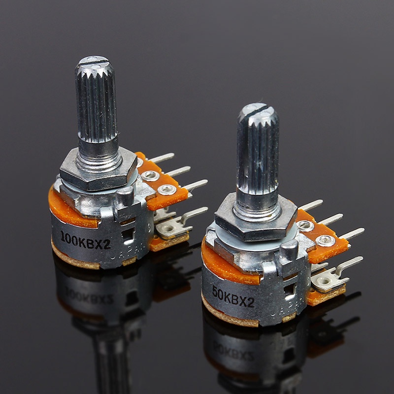 โพเทนชิโอมิเตอร์ควบคุมระดับเสียง ALPS RK16 Type 16 Double 6 Pin HiFi 1 ชิ้น