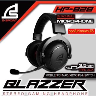 SIGNO HP-828 HP-835 Stereo Gaming Headphone รุ่น BLAZZER (Black) ( หูฟัง เกมส์มิ่ง ) รับประกันศูนย์2ปี