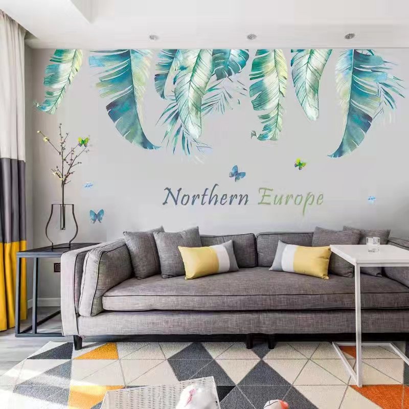 WPSBGS FS2012 TROPICAL BANANA LEAF 60X90 WALLSTICKER WALLSTICKERS WALLPAPER สติ๊กเกอร์ WALL STICKER