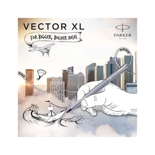 Parker ปากกาหมึกซึม ปากกาเคมี ขนาด 0.5-0.7mm Vector XL Rollerball Pen /ฟรี! สลักชื่อ+ห่อของขวัญ !!ของแท้!! Newell
