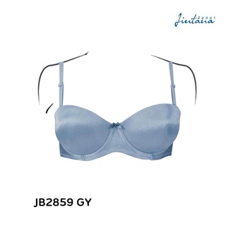 Jintana เสื้อชั้นใน  (เสริมโครง) รุ่น Basic Bra รหัส JB2859A สีเทา