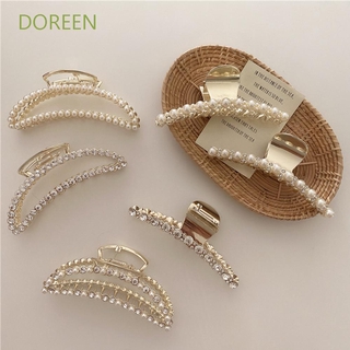 Doreen กิ๊บติดผมประดับไรน์สโตนมุกเทียมสไตล์เกาหลีสําหรับผู้หญิง