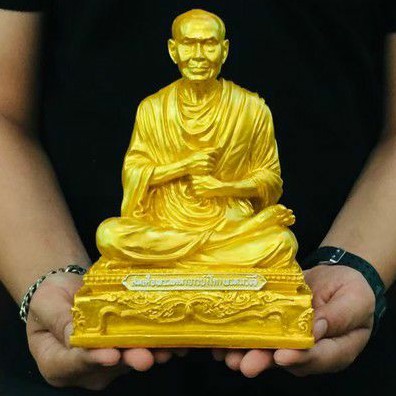 หลวงปู่ทวด+พระพุทธจารย์โตงาน ลงทองอเมริกา ขนาดหน้าตัก5นิ้ว