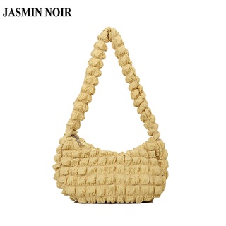 Jasmin NOIR กระเป๋าสะพายไหล่ กระเป๋าถือ ลายสก๊อต สําหรับสตรี