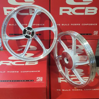 ล้อแม็ก(Racing Boy) ขอบ 17 CLICK110I/CLICKเก่า/SCOOPY-I สีขาวปัดกัาน รหัสสินค้า 0014582