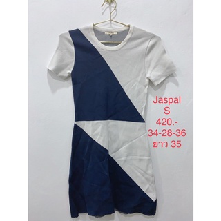 เดรสสั้น เดรสไหมพรมทูโทน JASPAL SIZE S