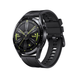 HUAWEI Watch GT 3 46mm สมาร์ทวอช | Active Black Edition มีไมค์ เเละลำโพงในตัว หน้าจอ AMOLED