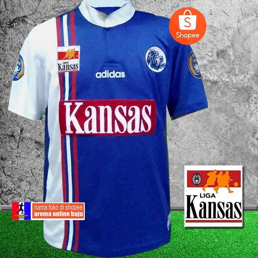 เสื้อยืด arema KANS - CLASSIC arema JERSEY KANS 1997 BLUE - เสื้อผ้าออนไลน์ arema