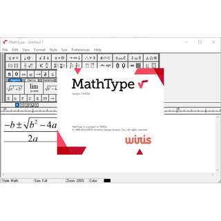 MathType 7.4.8.0 โปรแกรมเขียนสมการคณิตศาสตร์