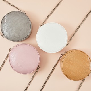 (Lamore.bkk) กระเป๋าสะพายทรงกลม Round crossbody bag in 4 colors