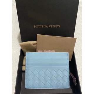 BOTTEGA VENETA Cardholder สีฟ้า ของแท้100%