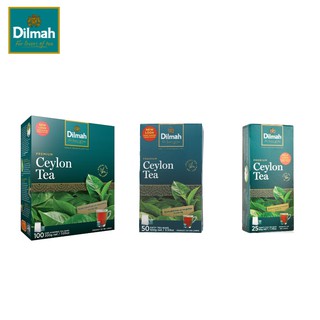 (ขายดีที่สุด)Dilmah Premium Ceylon Tea ดิลมาชาซีลอน ชาดำ แบบกล่อง 25-100