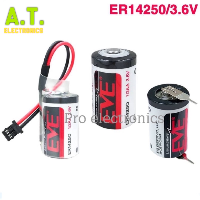 ER14250 แบตเตอร์รี่ควบคุมอุตสาหกรรม PLC servo ETC probe 3.6V แบตเตอรี่ลิเธียม 1/2AA i ร้านเราส่งทุกวัน