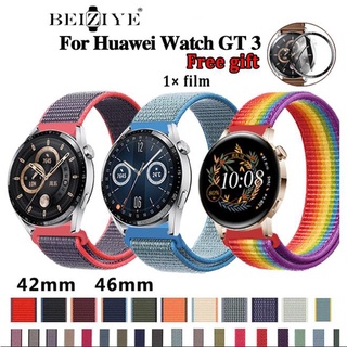 สาย huawei watch gt 3 42 มม 46 มม สายไนลอนถัก Solo LOOP สายกีฬ  สำหรับ huawei watch gt 3 สายนาฬิกาข้อมือไนลอน สายผ้าทอ