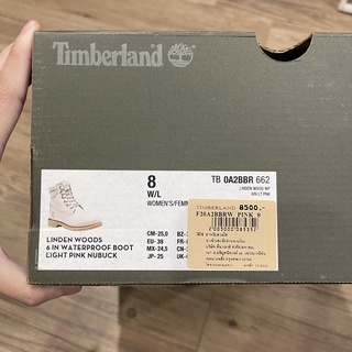 ส่งต่อของแท้ช้อปไทย ป้าย8500฿ รองเท้า Timberland สี light pink ไซส์us8