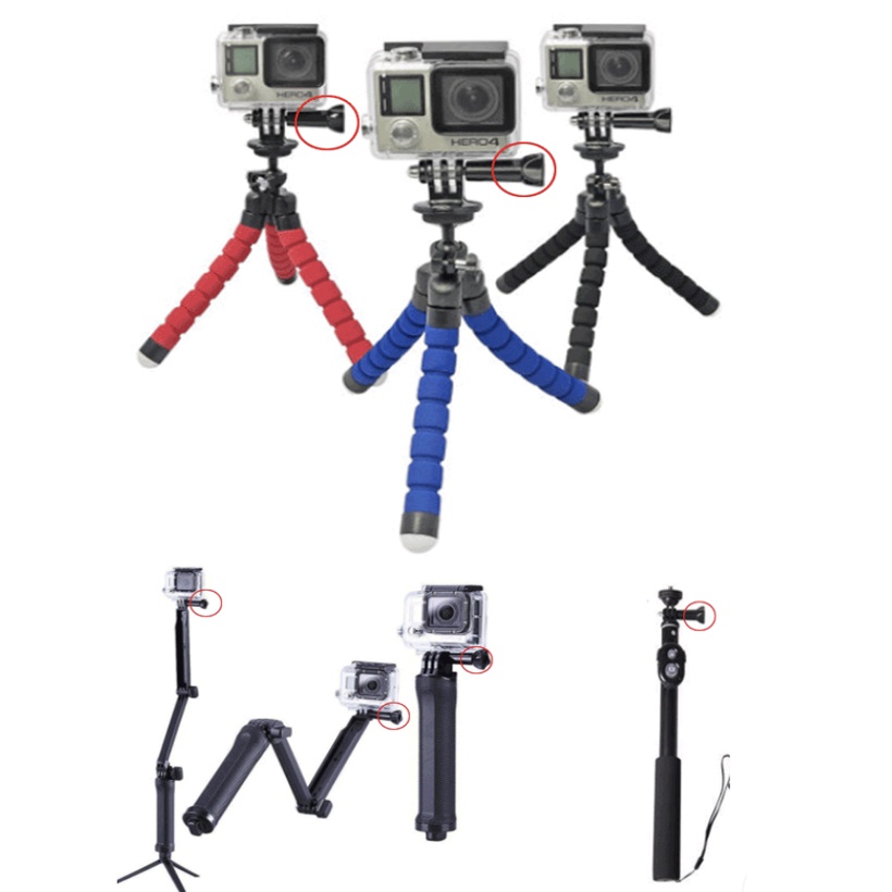 GoPro long screw with screw cap อุปกรณ์เสริม GoPro - สกรูยาว GoPro พร้อมฝาเกลียว ใช้สำหรับยึดฐาน GoPro ขาตั้ง ไม้เซลฟี่