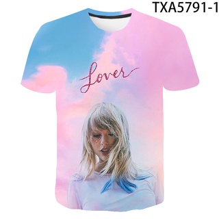 Funko เสื้อยืดลําลองแฟชั่น แขนสั้น พิมพ์ลายนักร้อง Taylor Swift 3D สไตล์ฮิปฮอป สําหรับผู้ชาย ผู้หญิง ทุกเพศ