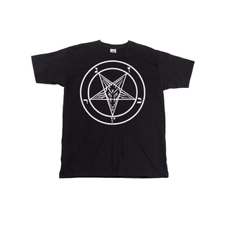 เสื้อยืด พิมพ์ลาย Baphomet กอธิค Demon Horror Halloween Wicken คุณภาพสูง สําหรับผู้หญิง และผู้ชายS-5XL